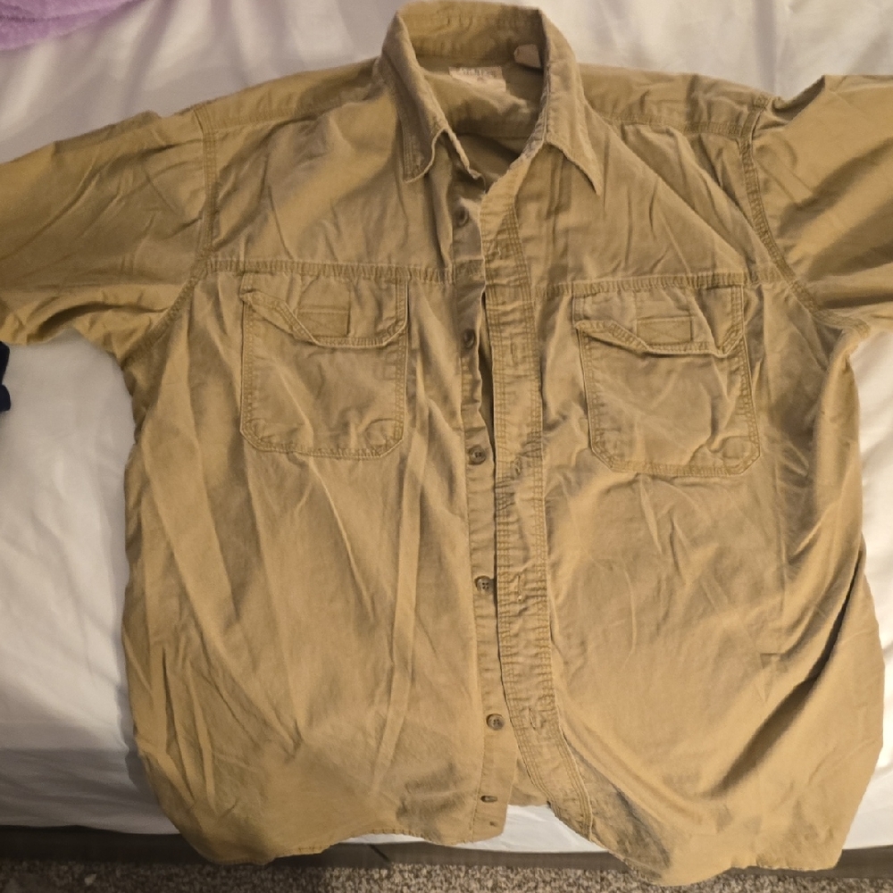 Men's Tan Collar Shirt